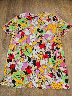Zara Disney Mickey Minnie Tshirt Dress Large Y2K Nostalgia Disney bounding